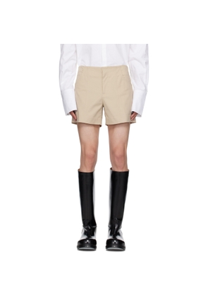 K.NGSLEY Beige Akers Shorts
