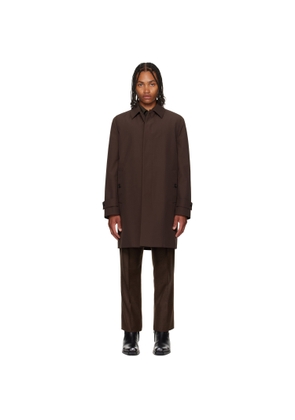 Ferragamo Brown Trench Car Coat