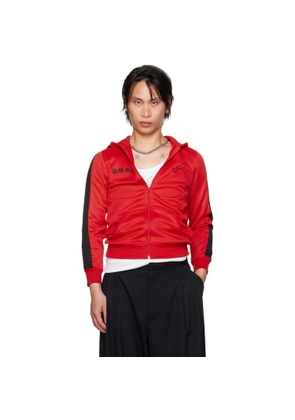 LU'U DAN Red CLOT Edition Zip Shrunken Hoodie