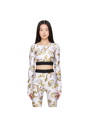 Versace Jeans Couture White Outline Barocco T-shirt