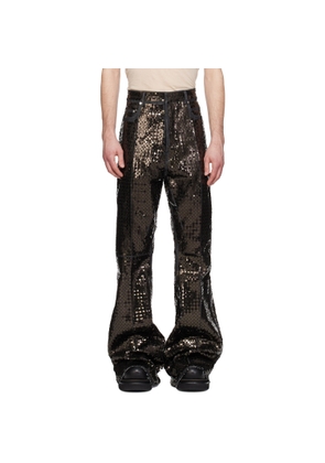 Rick Owens Black Temple Bolan Bootcut Jeans