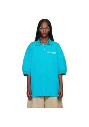 WILLY CHAVARRIA Blue Football Polo