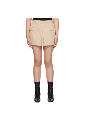 CAMILLA AND MARC Beige Simona Miniskirt