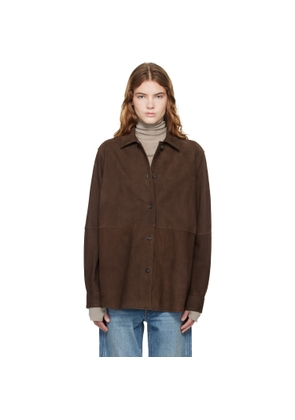 TOTEME Brown Soft Suede Jacket