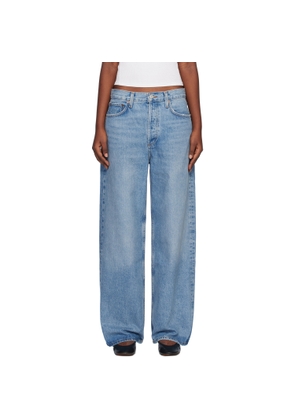 AGOLDE Blue Low Slung Baggy 30.5 Jeans