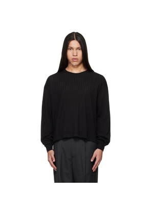 mfpen Black Relaxed LS T-shirt