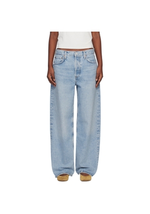 AGOLDE Blue Low Slung Baggy 30.5 Jeans