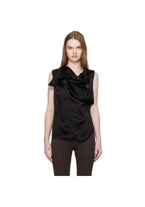 Rick Owens Black Temple SL Island Blouse