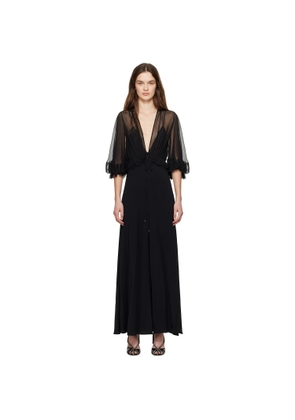 Chloé Black V-Neck Maxi Dress
