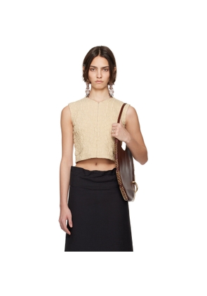 Tory Burch Beige Wool Silk Top