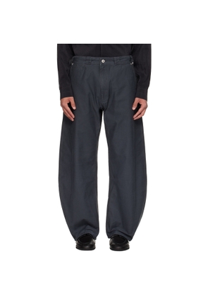 COOR Gray Washed Curved Cyclist Trousers