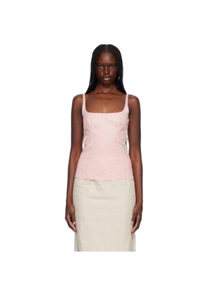 Marni Pink Waves & Drops Jacquard Top
