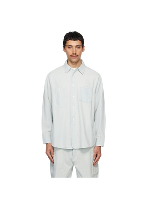 Kenzo Blue Kenzo Paris Workwear Shirt