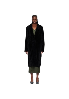 TOTEME Black Classic Shearling Coat