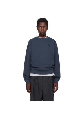 Maison Kitsuné Navy Bold Fox Head Patch Comfort Sweatshirt