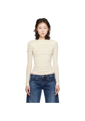 AGOLDE Off-White Lissa Long Sleeve T-shirt