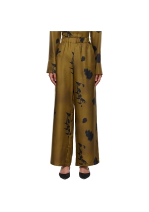 MM by Max Mara Khaki Helga Trousers