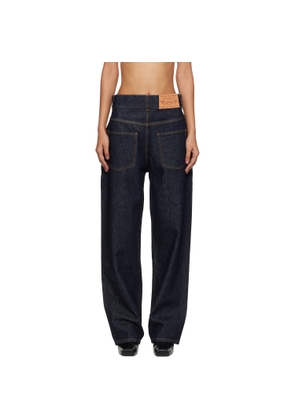 Moschino Navy Cotton Jeans