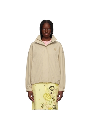 Maison Kitsuné Beige Windbreaker Jacket