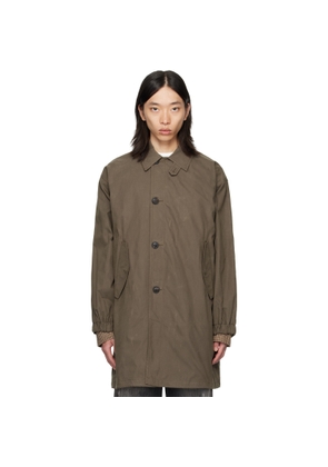 COOR Khaki Waxed Mill Coat