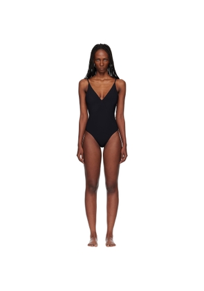 Rick Owens Black Temple Deep V Bather Swimsuit