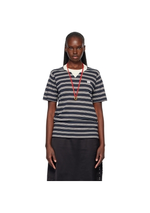 Wales Bonner Blue & Off-White John Smedley Edition Song T-shirt