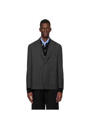 mfpen Gray Patch Pocket Blazer