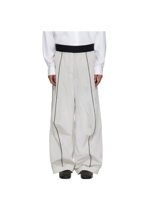 ALAINPAUL Grey Knee Shape Track Pants