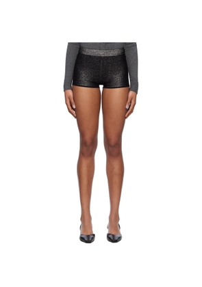 Maria McManus Black Metallic Boy Shorts