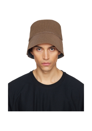 HOMME PLISSÉ ISSEY MIYAKE Brown Washi Bucket Hat