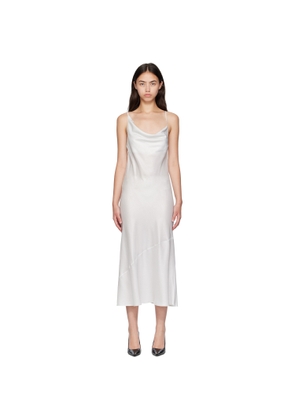 Silk Laundry Silver Carrie Midi Dress