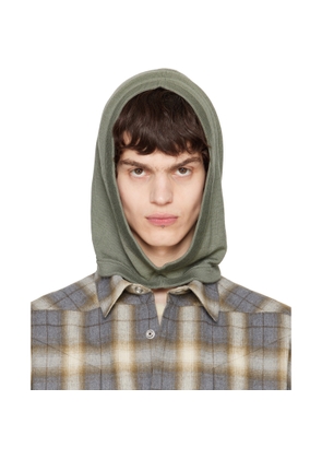 Rick Owens Green Hollywood Cashmere Hood