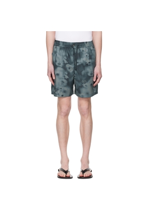 Maison Kitsuné Blue Elasticated Shorts