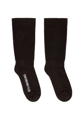 Rick Owens Gray Concordians Mid Calf Socks
