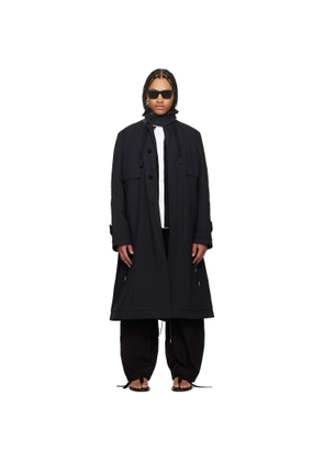 sacai Black Weathercloth Coat