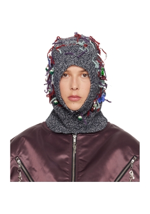 Chopova Lowena Gray Washed Up Balaclava