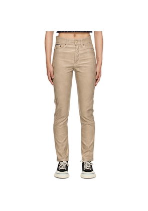 EYTYS Taupe Solstice Faux-Leather Jeans