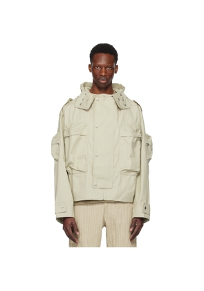 Tondolo Taupe Otidea Hooded Jacket