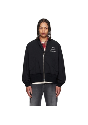 UNDERCOVER Black UP1F4201 Bomber Jacket