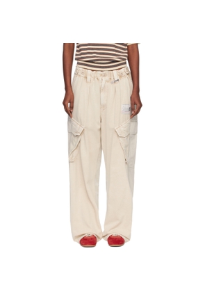 Maison MIHARA YASUHIRO Off-White Front Back Combined Cargo Pants