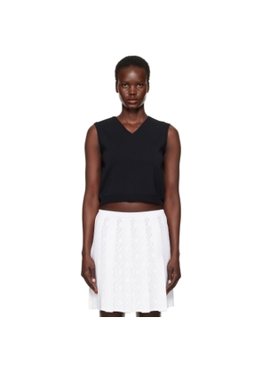 Givenchy Black Sleeveless V-Neck Vest