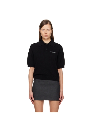 Givenchy Black Wool & Cashmere Polo