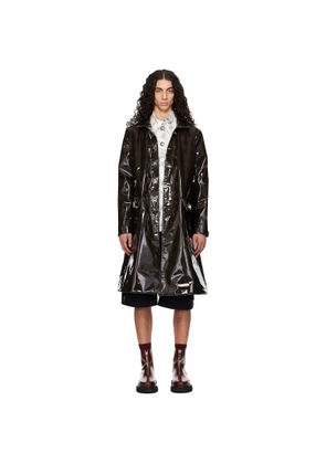 Chopova Lowena Black Squelchy Raincoat