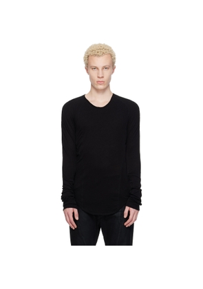 Julius Black Seamed Skinny T-shirt