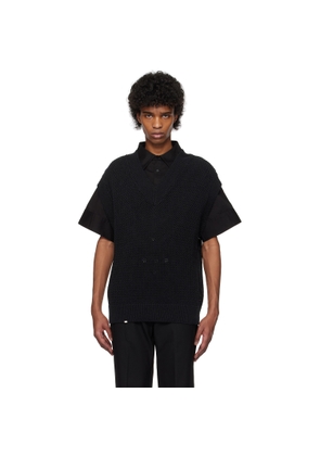 C2H4 Black Uniformity Knit Vest