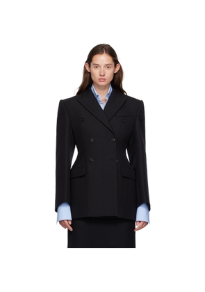 WARDROBE.NYC Black Double Breasted Contour Blazer