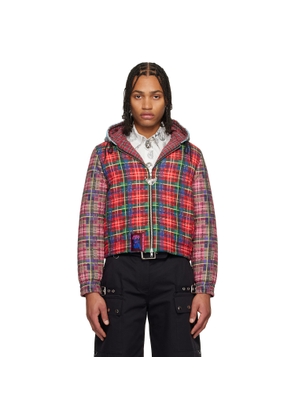 Chopova Lowena Multicolor Tartan Hooded Jacket