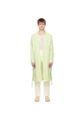 young n sang Yellow Stripe Robe