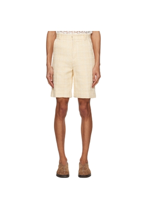 young n sang Yellow Sequined Shorts