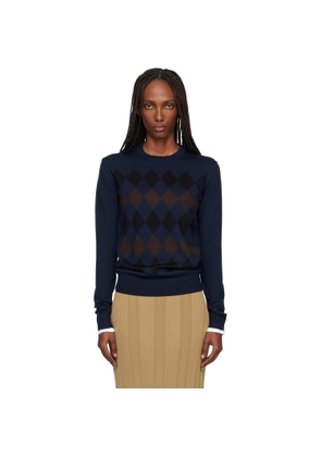 Proenza Schouler Navy Vivian Sweater